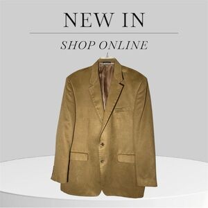Lauren Ralph Lauren Men's Brown 2 Button Sport Coat Blazer Men's Size 46L